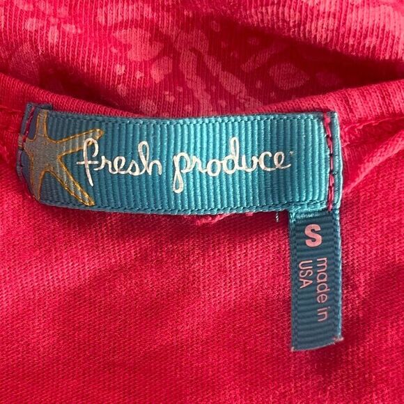 Fresh Produce Pink Floral Sleeveless Ruffle Bottom Dress S - Picture 7 of 7